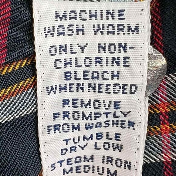 Polo Ralph Lauren Oxford Shirt Mens Size XL Black Multicolor Plaid Button Down - Picture 8 of 9